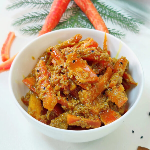 Red Carrot Pickle (گاجر کا اچار)