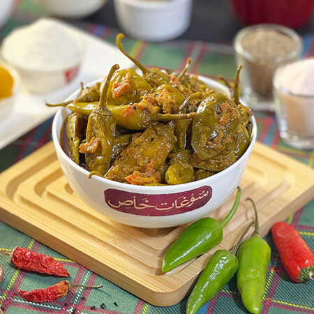 Green Chilli Pickle (Green Chilli اچار)