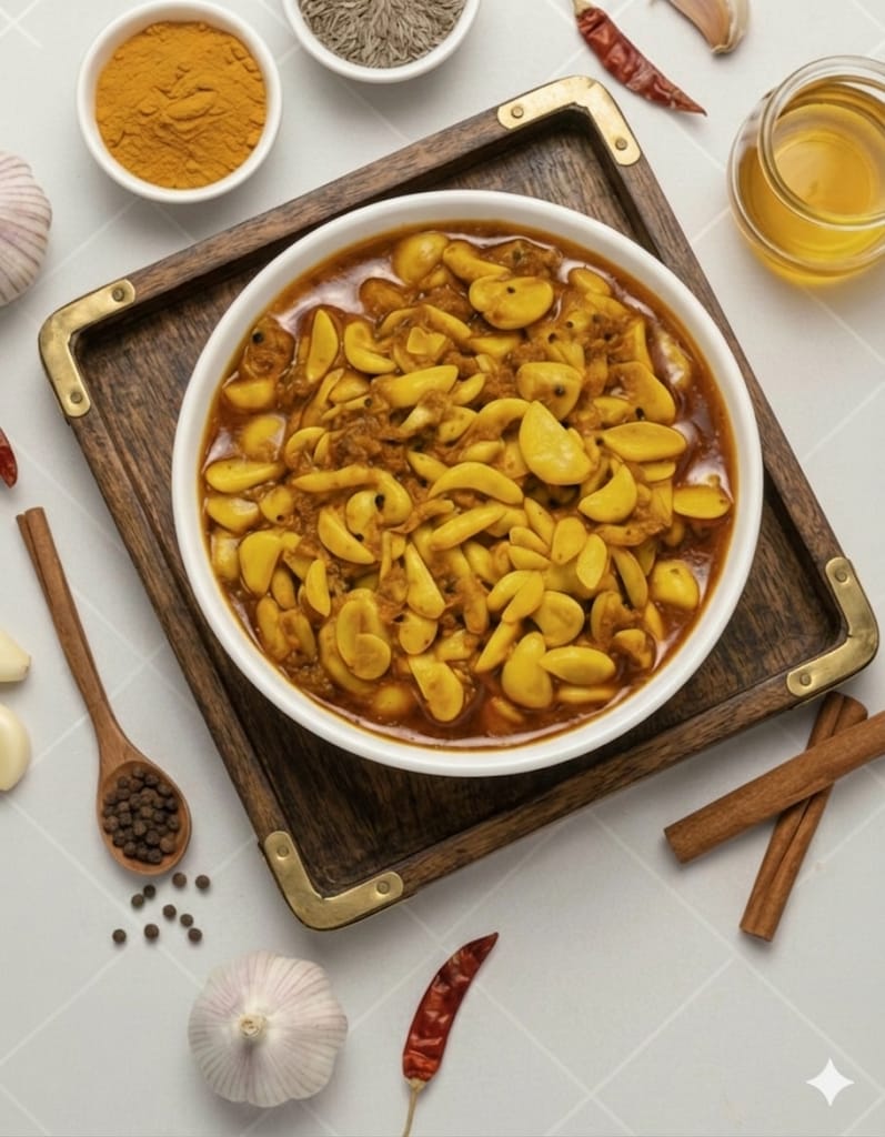 Garlic Pickle (دیسی لہسن کا اچار)